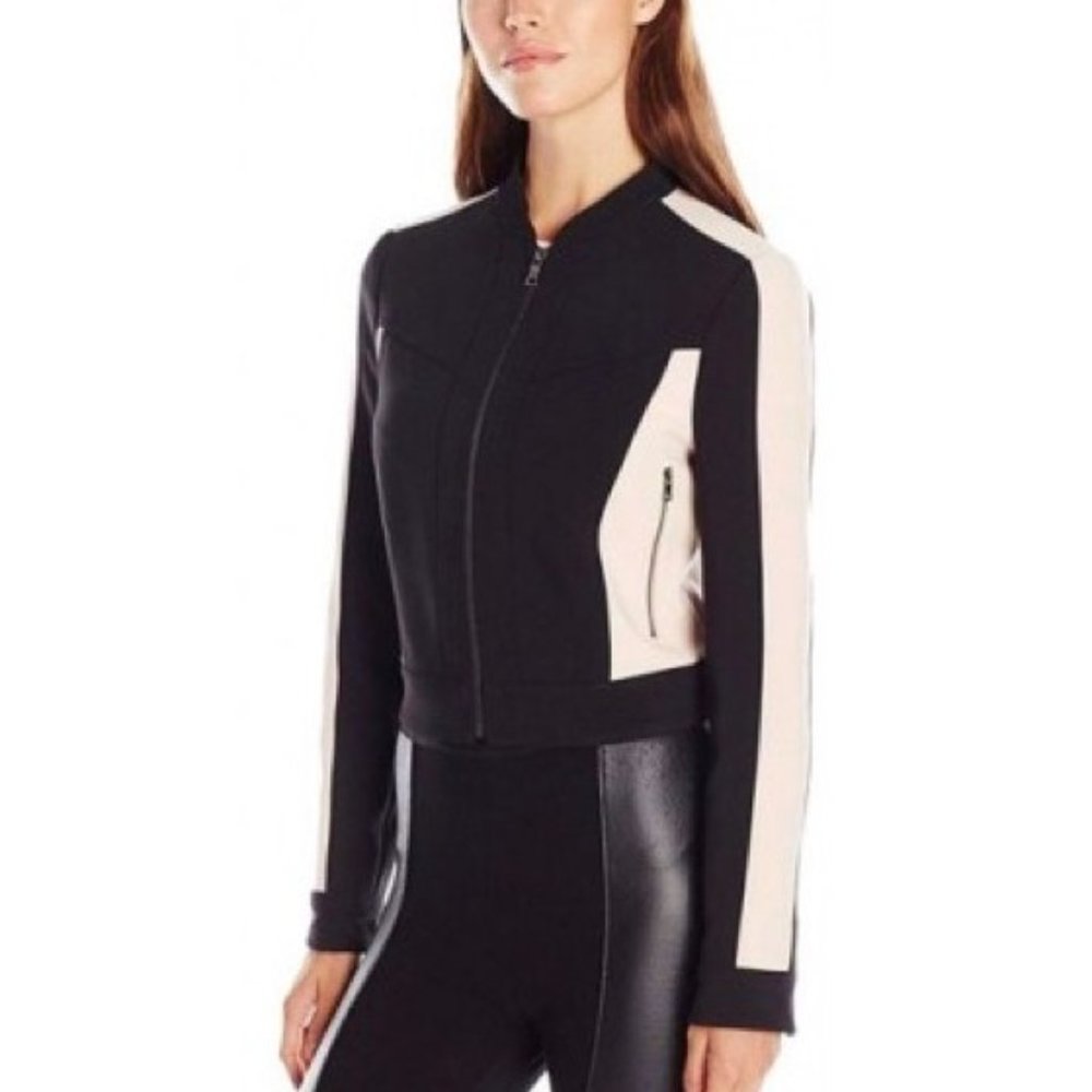 BCBGMaxAzria Hugo Color Block Structured Jacket